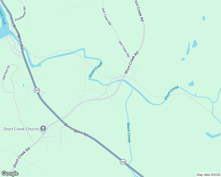 map of restaurants, bars, coffee shops, grocery stores, and more near 7550 Old Short Creek Road in Mulga