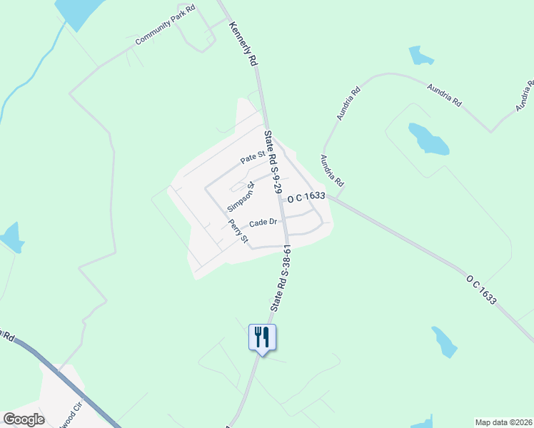 map of restaurants, bars, coffee shops, grocery stores, and more near 102 Cade Dr in Orangeburg