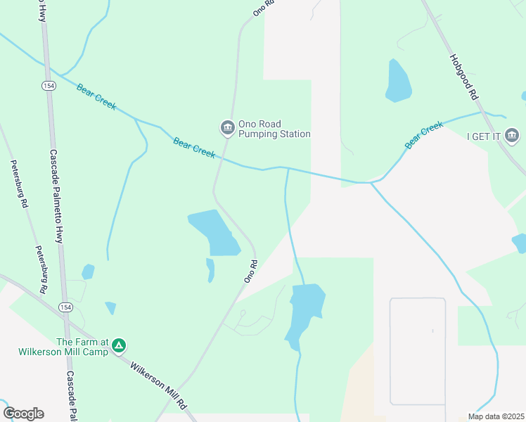 map of restaurants, bars, coffee shops, grocery stores, and more near 7350 Ono Road in Palmetto