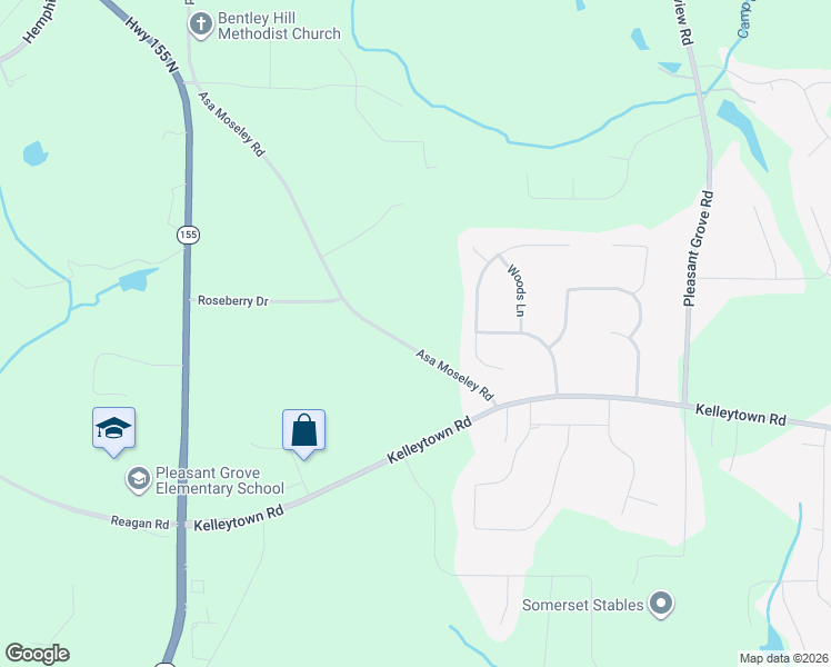 map of restaurants, bars, coffee shops, grocery stores, and more near 154 Asa Mosley Road in McDonough