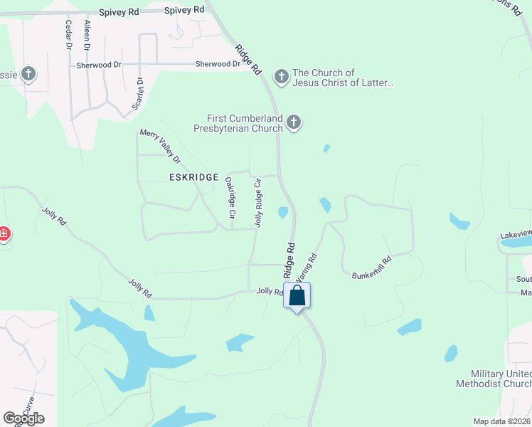 map of restaurants, bars, coffee shops, grocery stores, and more near 207 Jolly Ridge Circle in Columbus