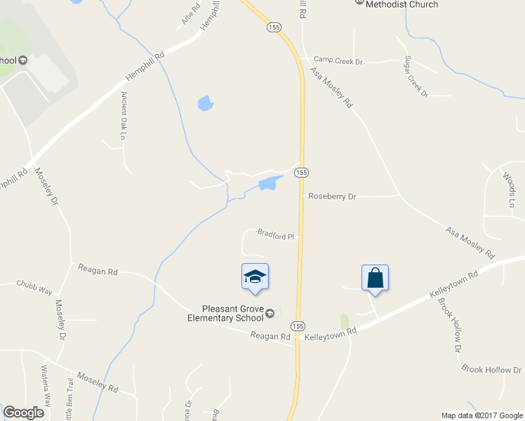 map of restaurants, bars, coffee shops, grocery stores, and more near 3860 Georgia 155 North in Stockbridge