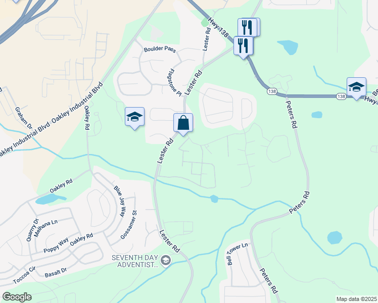 map of restaurants, bars, coffee shops, grocery stores, and more near Lilac Lane in Union City