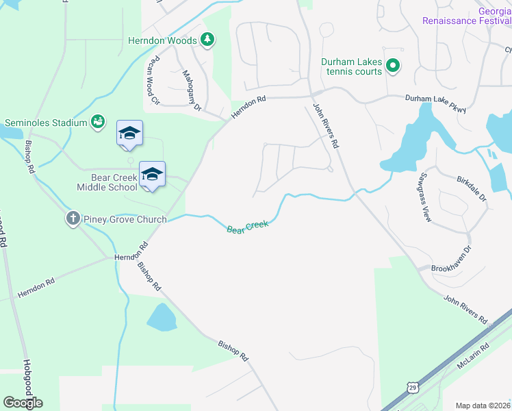map of restaurants, bars, coffee shops, grocery stores, and more near 70 Somerset Hills in Fairburn