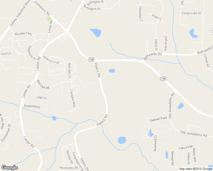 map of restaurants, bars, coffee shops, grocery stores, and more near 7350 Peters Road in Fairburn