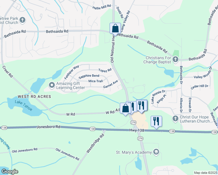 map of restaurants, bars, coffee shops, grocery stores, and more near 2378 Garnet Avenue in Riverdale
