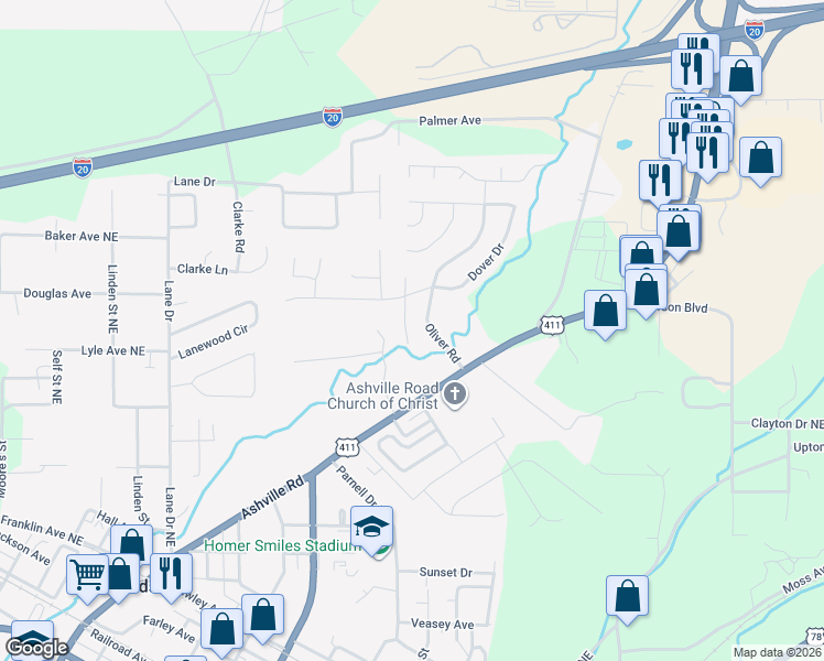 map of restaurants, bars, coffee shops, grocery stores, and more near 1613 Windsor Ln in Leeds