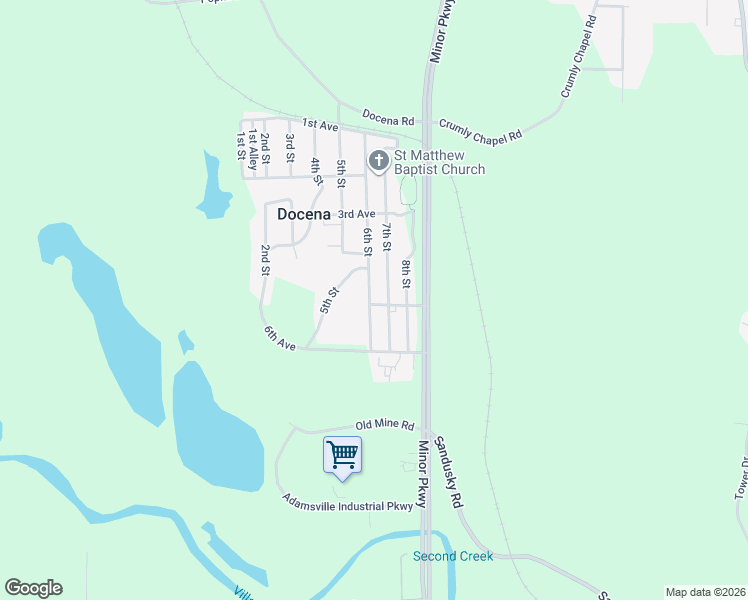 map of restaurants, bars, coffee shops, grocery stores, and more near 600 5th Avenue in Docena