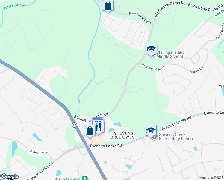map of restaurants, bars, coffee shops, grocery stores, and more near 3577 Blackstone Camp Road in Martinez
