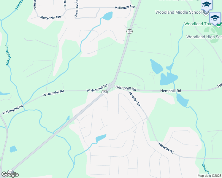 map of restaurants, bars, coffee shops, grocery stores, and more near 1306 Georgia 138 in Stockbridge