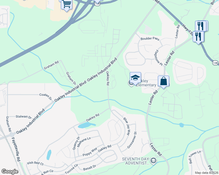 map of restaurants, bars, coffee shops, grocery stores, and more near 7387 Taloga Lane in Union City