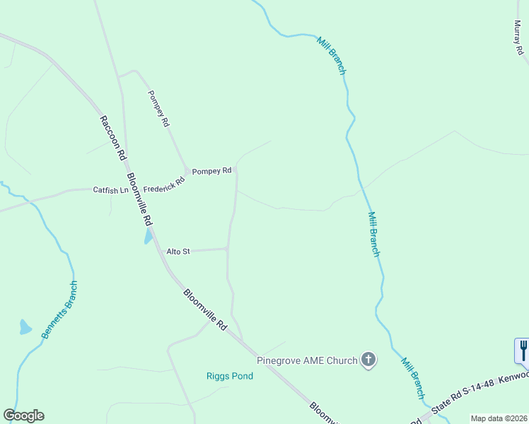 map of restaurants, bars, coffee shops, grocery stores, and more near 1544 Frederick Road in Manning