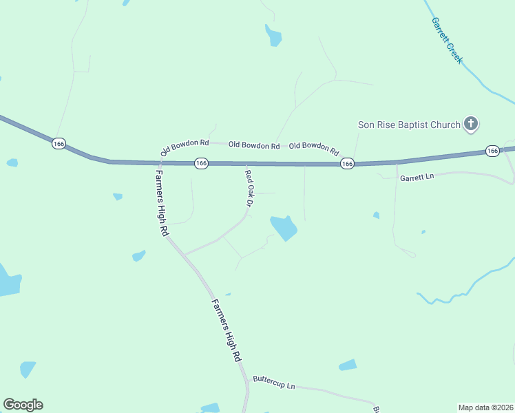 map of restaurants, bars, coffee shops, grocery stores, and more near 86 Red Oak Drive in Carrollton