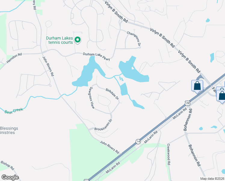 map of restaurants, bars, coffee shops, grocery stores, and more near 600 Birkdale Drive in Fairburn