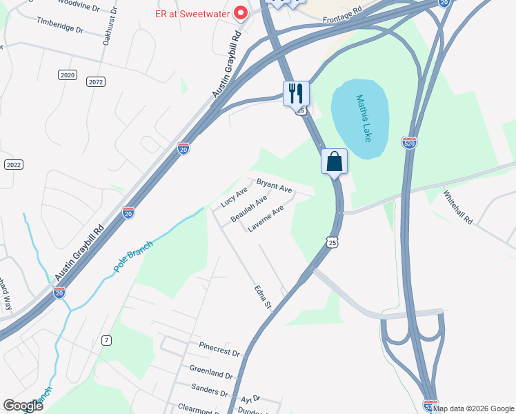 map of restaurants, bars, coffee shops, grocery stores, and more near 519 County Highway 2034 in Belvedere