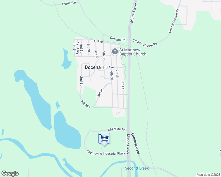 map of restaurants, bars, coffee shops, grocery stores, and more near 600 5th Avenue in Docena