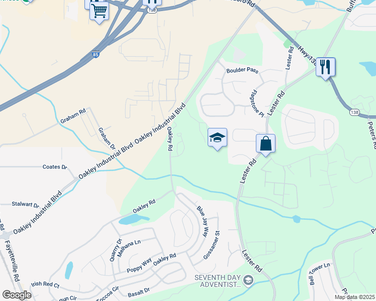 map of restaurants, bars, coffee shops, grocery stores, and more near 7330 Taloga Lane in Union City