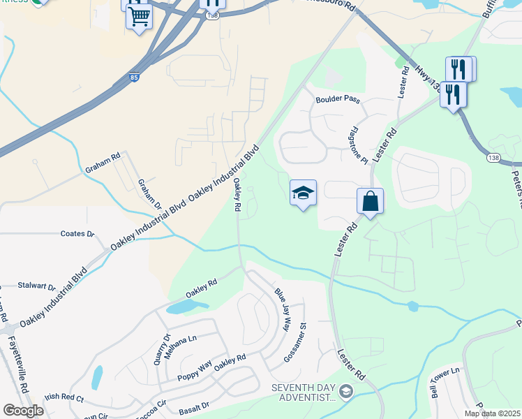 map of restaurants, bars, coffee shops, grocery stores, and more near 7330 Taloga Lane in Union City