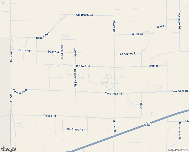 map of restaurants, bars, coffee shops, grocery stores, and more near 38855 Howard Road in Anza