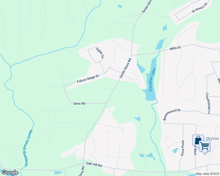 map of restaurants, bars, coffee shops, grocery stores, and more near 705 Smith Store Road in Covington