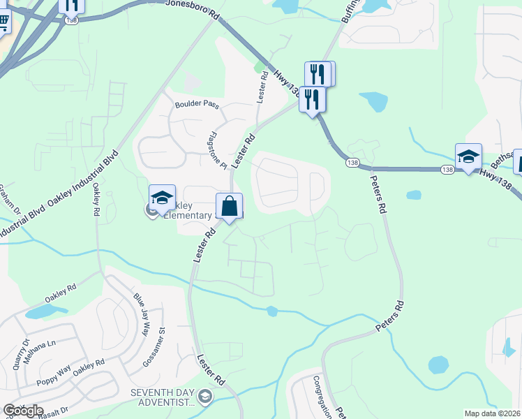 map of restaurants, bars, coffee shops, grocery stores, and more near 6401 Walnut Way in Union City