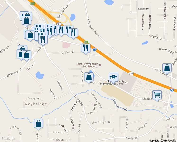 map of restaurants, bars, coffee shops, grocery stores, and more near in Clayton County