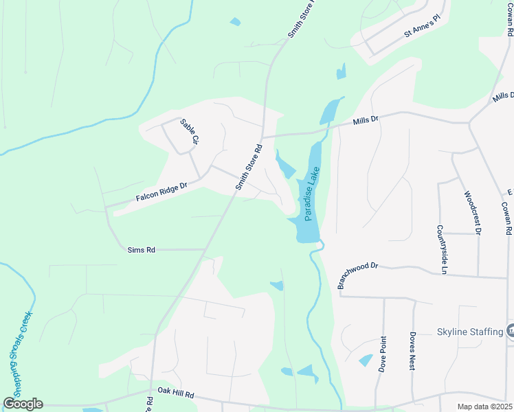 map of restaurants, bars, coffee shops, grocery stores, and more near 25 Lake Charles Court in Covington
