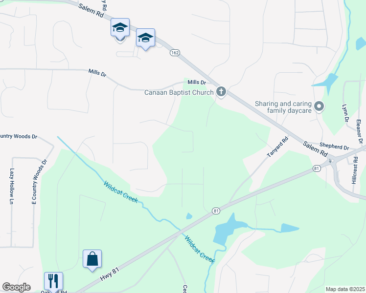 map of restaurants, bars, coffee shops, grocery stores, and more near 215 Bradley Street in Covington