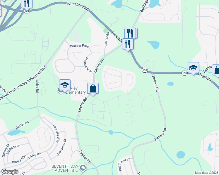 map of restaurants, bars, coffee shops, grocery stores, and more near 6401 Walnut Way in Union City