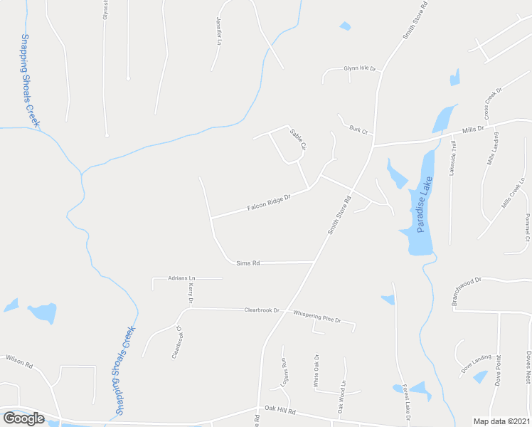 map of restaurants, bars, coffee shops, grocery stores, and more near 80 Falcon Ridge Drive in Covington