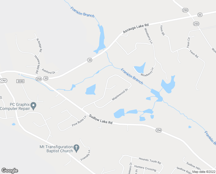 map of restaurants, bars, coffee shops, grocery stores, and more near 7 Red Maple Court in North Augusta