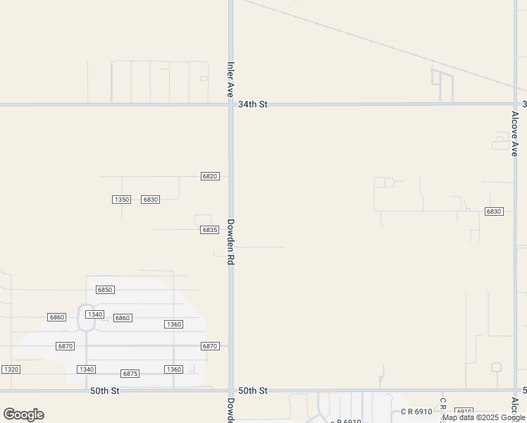 map of restaurants, bars, coffee shops, grocery stores, and more near 4359-4463 Dowden Road in Lubbock
