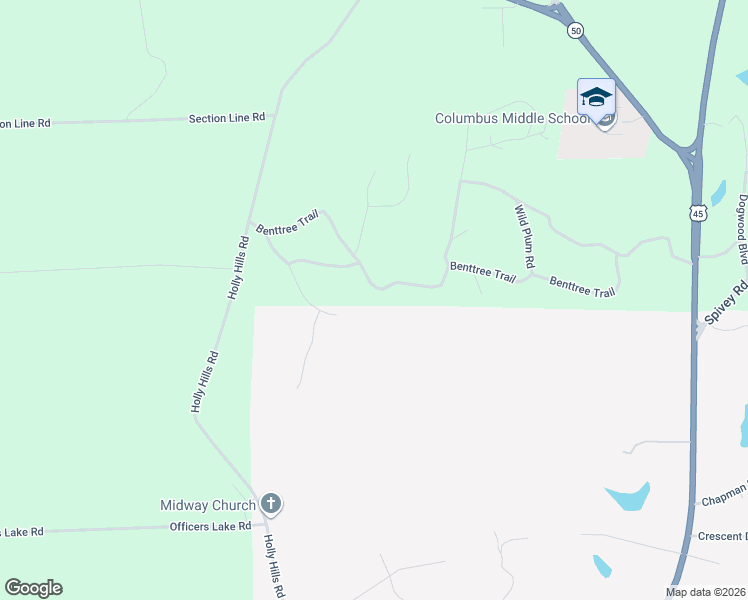 map of restaurants, bars, coffee shops, grocery stores, and more near 55 Rain Tree Crossing in Columbus