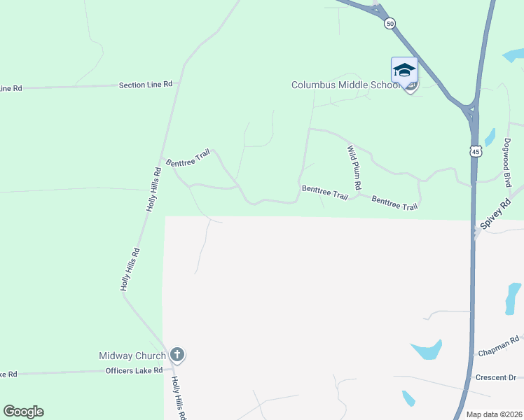 map of restaurants, bars, coffee shops, grocery stores, and more near 55 Rain Tree Crossing in Columbus