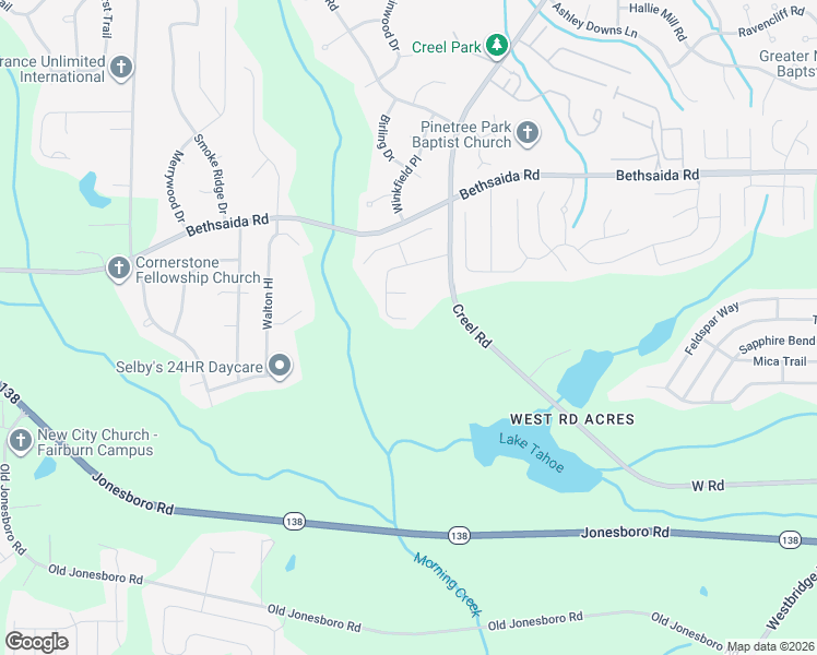 map of restaurants, bars, coffee shops, grocery stores, and more near 3075 Sandy Circle in Riverdale