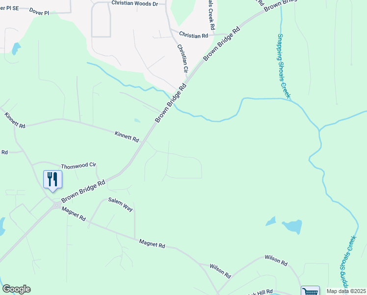 map of restaurants, bars, coffee shops, grocery stores, and more near 65 Trotters Walk in Covington