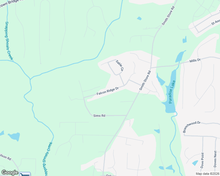 map of restaurants, bars, coffee shops, grocery stores, and more near 105 Falcon Ridge Drive in Covington