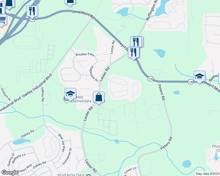 map of restaurants, bars, coffee shops, grocery stores, and more near 6401 Walnut Way in Union City