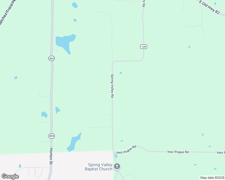 map of restaurants, bars, coffee shops, grocery stores, and more near 1153 Spring Valley Road in Mathiston