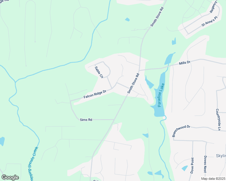 map of restaurants, bars, coffee shops, grocery stores, and more near 170 Falcon Ridge Drive in Covington