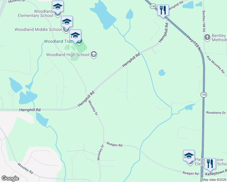map of restaurants, bars, coffee shops, grocery stores, and more near 205 Wedgewood Court in Stockbridge