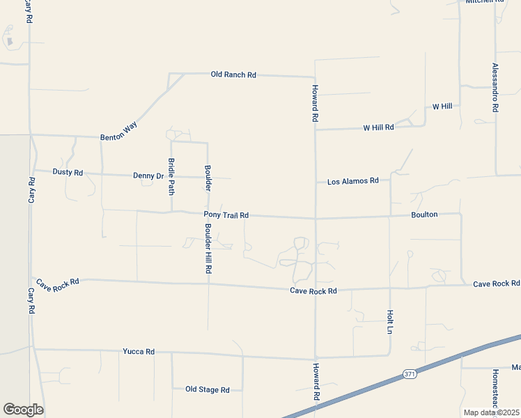 map of restaurants, bars, coffee shops, grocery stores, and more near Pony Trail Road in Anza