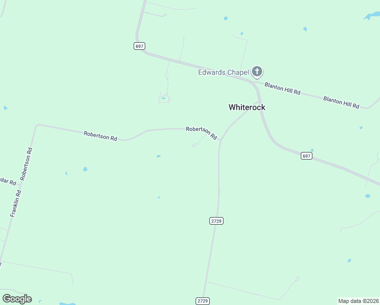 map of restaurants, bars, coffee shops, grocery stores, and more near 1176 Robertson Road in Whitewright