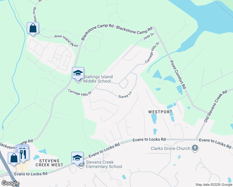 map of restaurants, bars, coffee shops, grocery stores, and more near 639 Surrrey Lane in Martinez