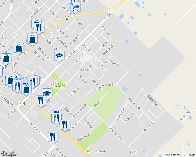 map of restaurants, bars, coffee shops, grocery stores, and more near 2 Creekwood Street in Bowie