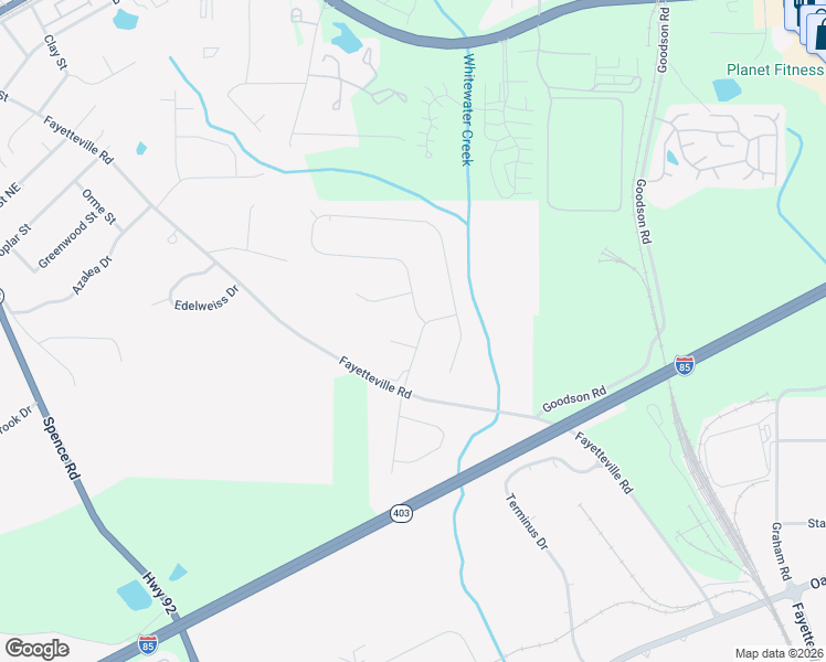 map of restaurants, bars, coffee shops, grocery stores, and more near 960 Trotters Farm Road in Fairburn
