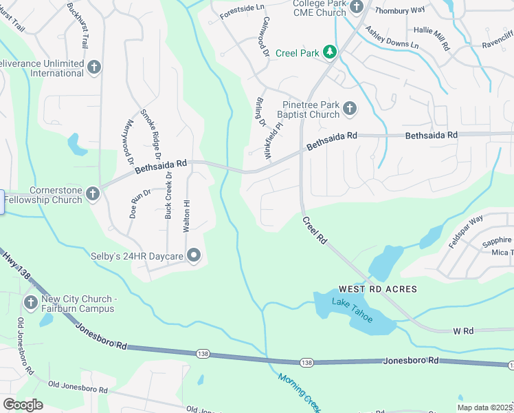 map of restaurants, bars, coffee shops, grocery stores, and more near 3015 Sandy Circle in Riverdale