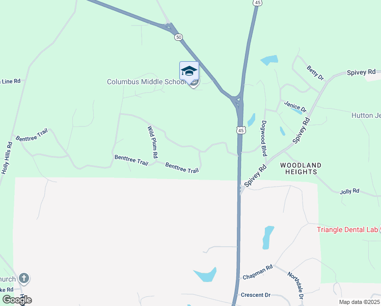 map of restaurants, bars, coffee shops, grocery stores, and more near 313 Plantation Drive in Columbus
