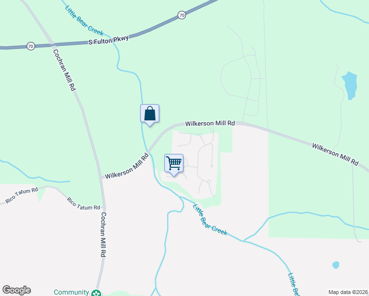 map of restaurants, bars, coffee shops, grocery stores, and more near 260 Big Bear Court in Palmetto