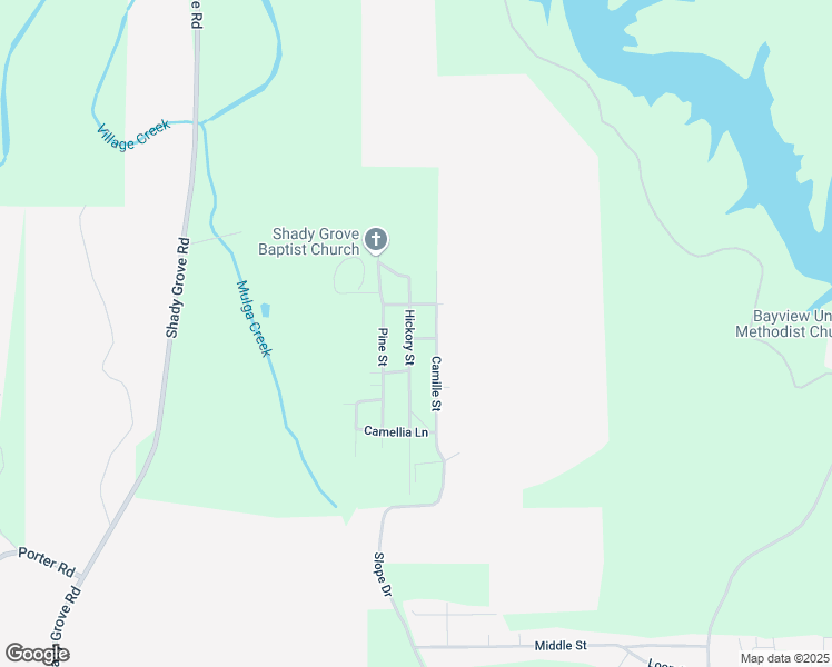 map of restaurants, bars, coffee shops, grocery stores, and more near 1583 Hickory Street in Mulga